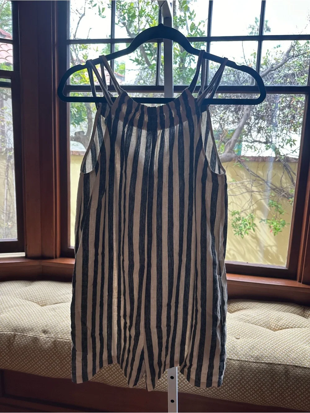 Zara Striped overalls (shorts) kids - Black & Cream